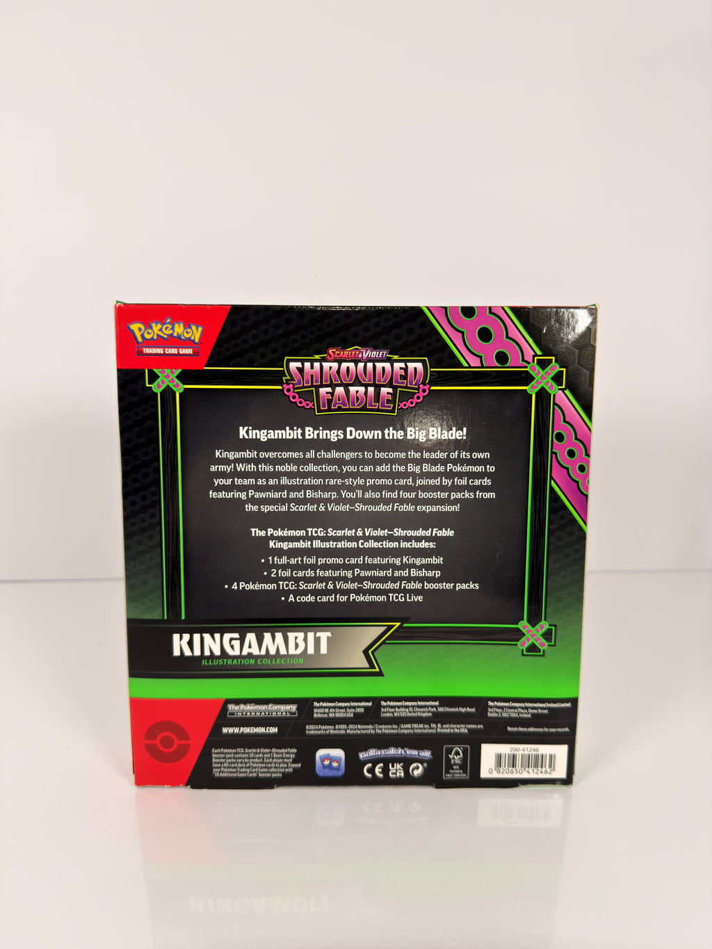 Pokemon SV6.5 Shrouded Fable Illustration Collection Box - Kingambit