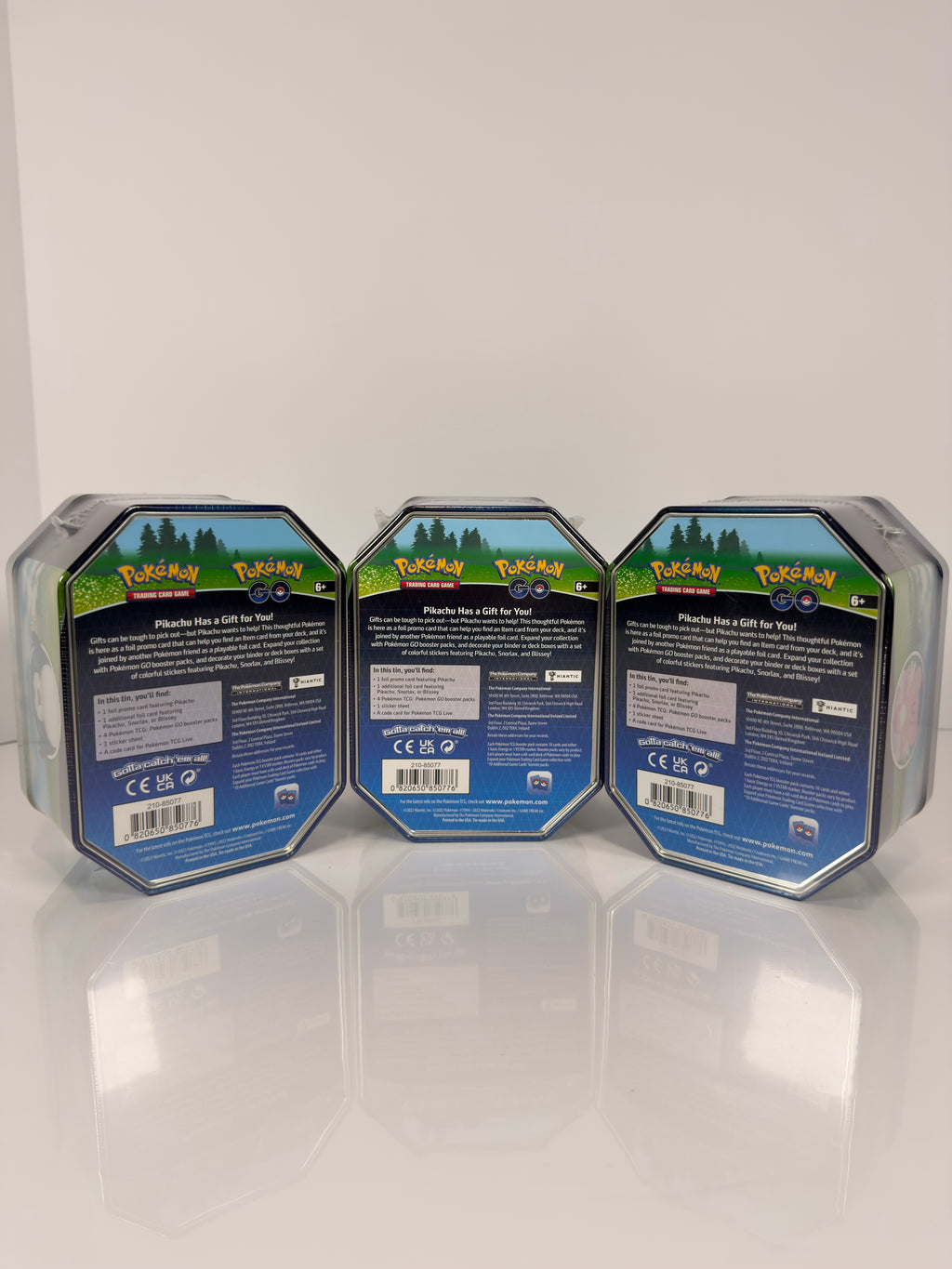 Pokemon GO Tin - Set of ALL 3