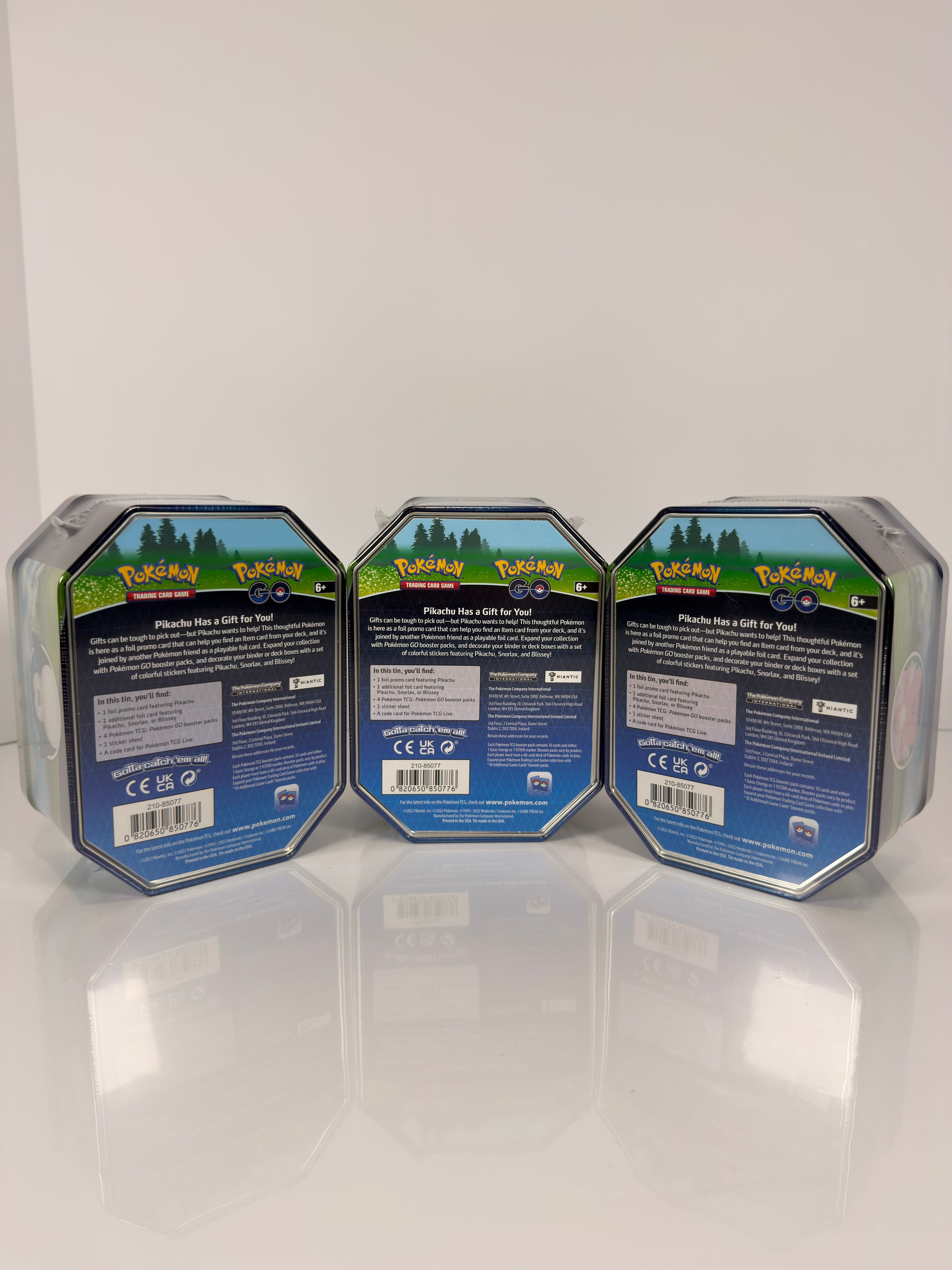 Pokemon GO Tin - Set of ALL 3