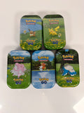 Pokemon GO Mini Tin - Set of ALL 5 Tins