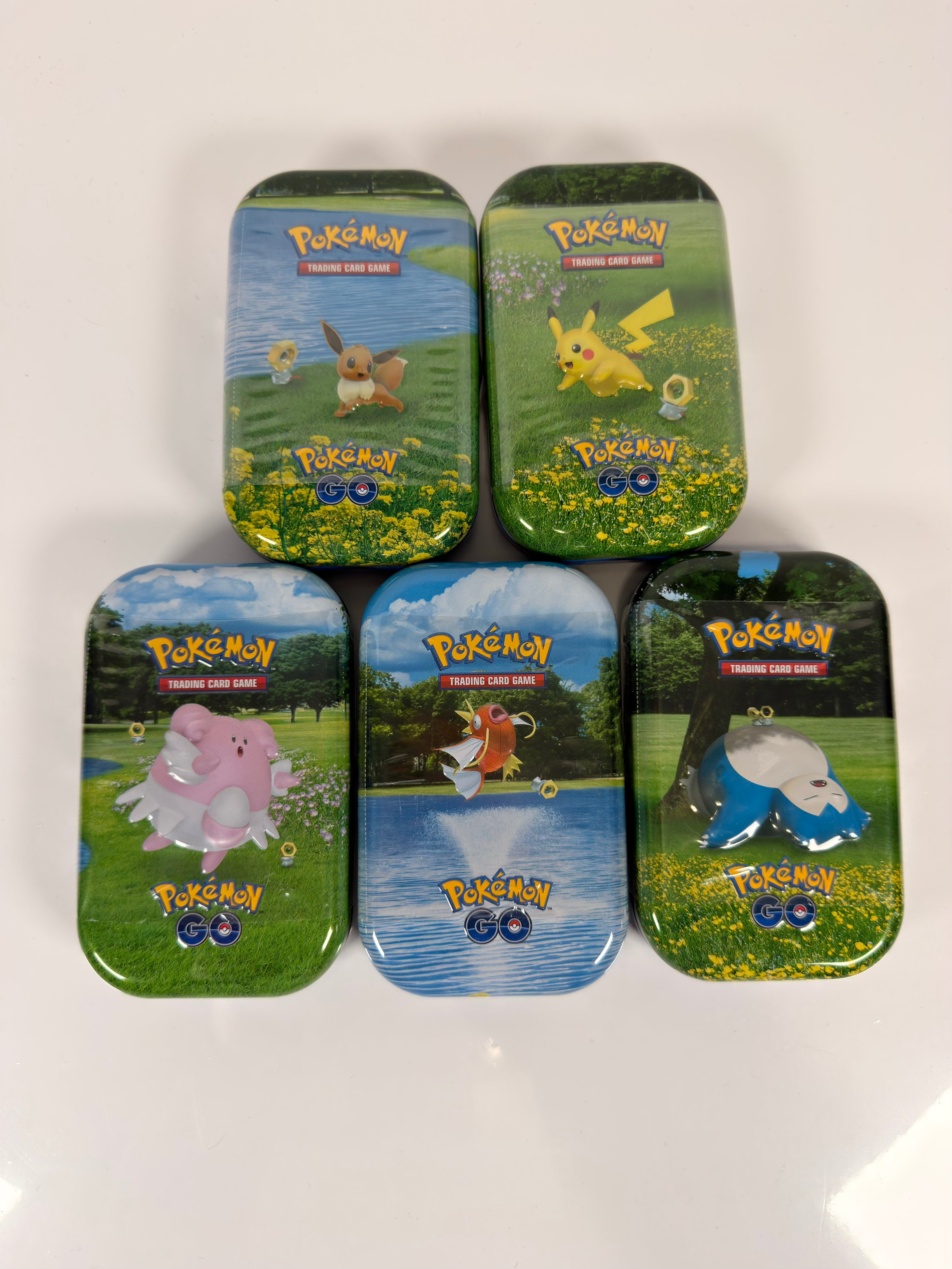 Pokemon GO Mini Tin - Set of ALL 5 Tins