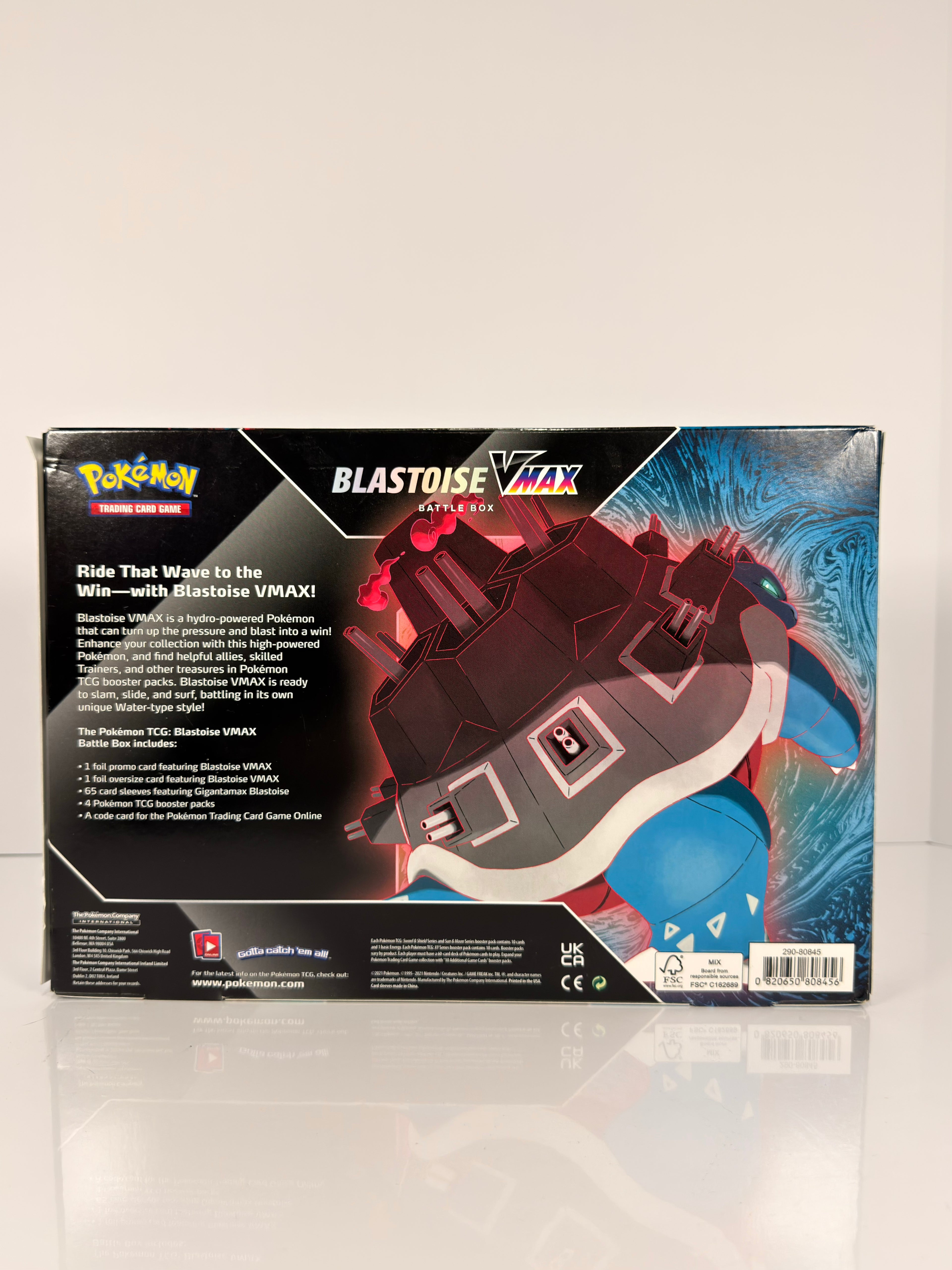 Pokemon TCG: Blastoise VMAX Battle Box