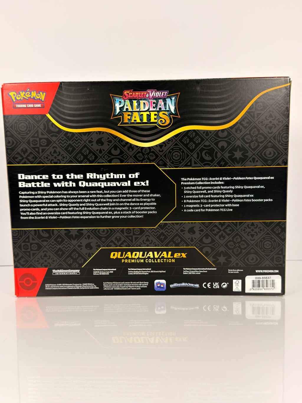 Pokemon Paldean Fates Quaquaval EX Premium Collection