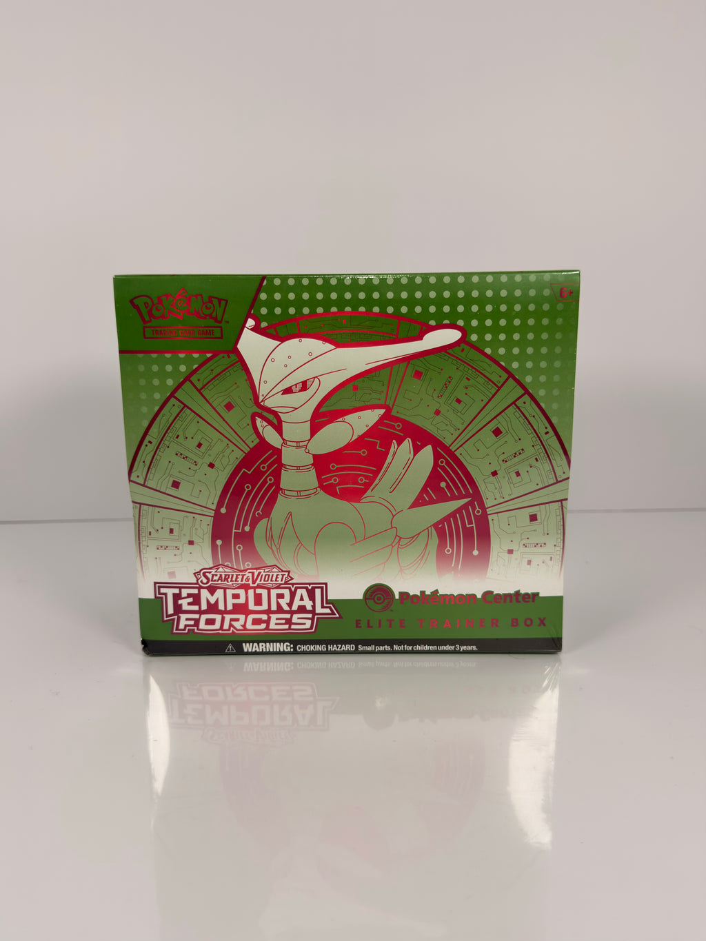 Pokemon TCG: Scarlet & Violet-Temporal Forces Pokemon Center Elite Trainer Box (Iron Leaves) AND (Walking Wake)