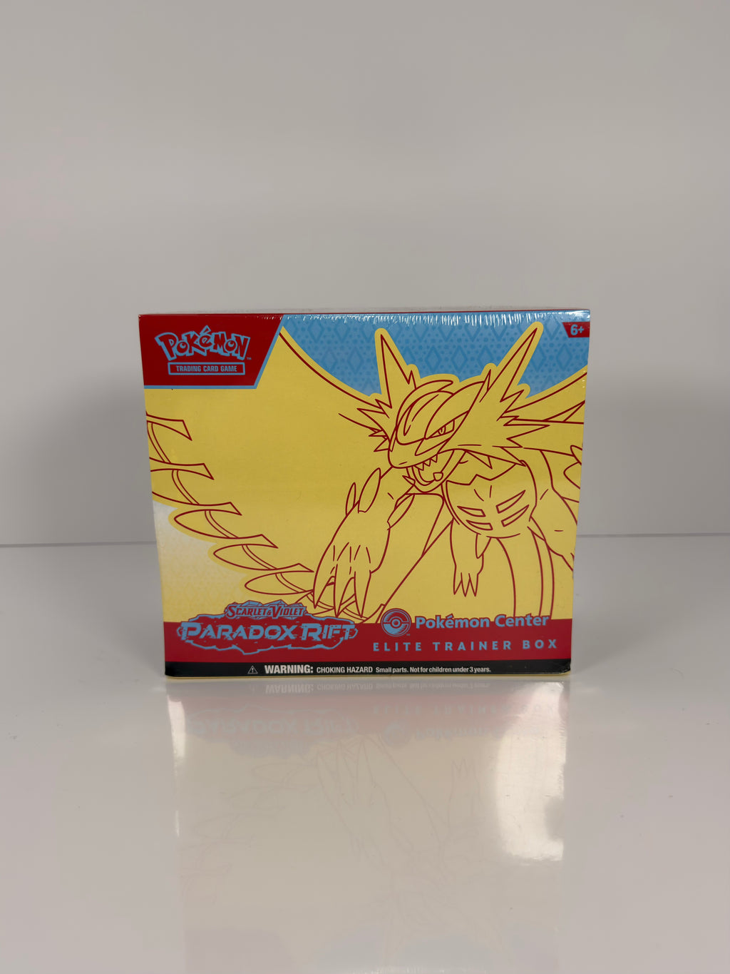 Pokemon TCG: Scarlet & Violet-Paradox Rift Pokemon Center Elite Trainer Box (Roaring Moon) and (Iron Valiant) Set of 2
