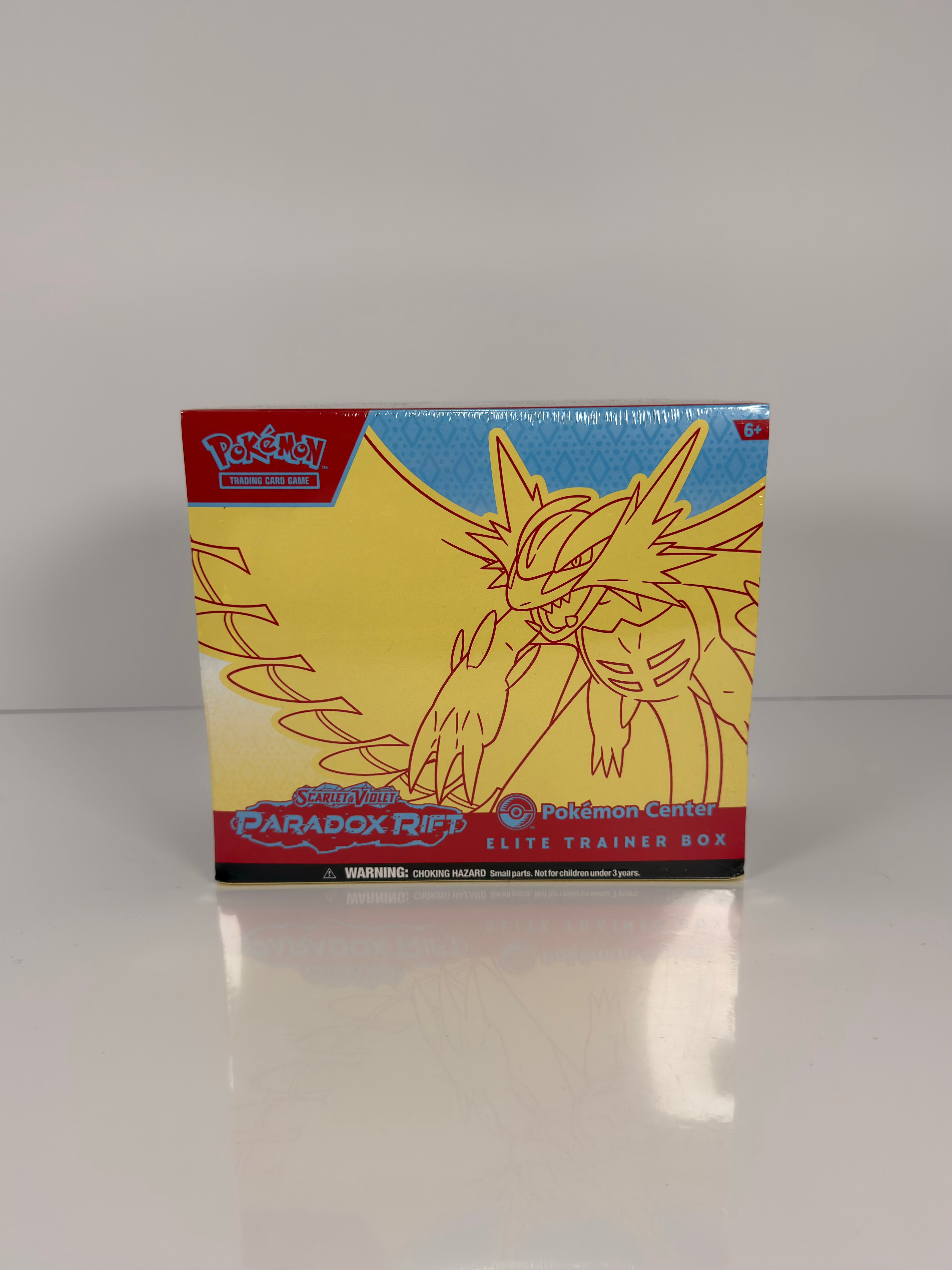 Pokemon TCG: Scarlet & Violet-Paradox Rift Pokemon Center Elite Trainer Box (Roaring Moon) and (Iron Valiant) Set of 2